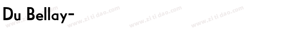 Du Bellay字体转换